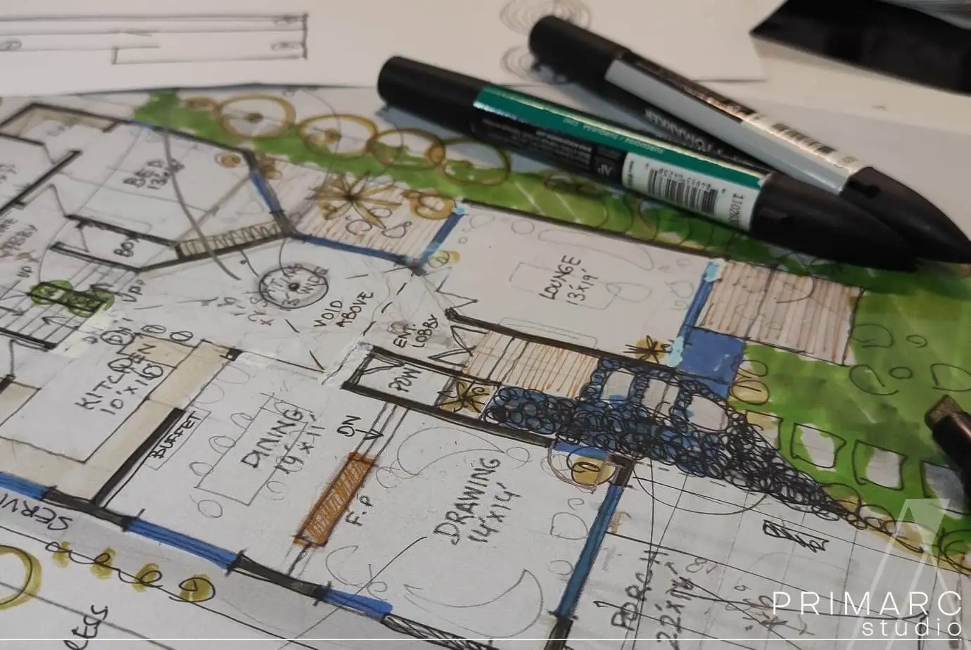 Manual planning for client of Architecture firm